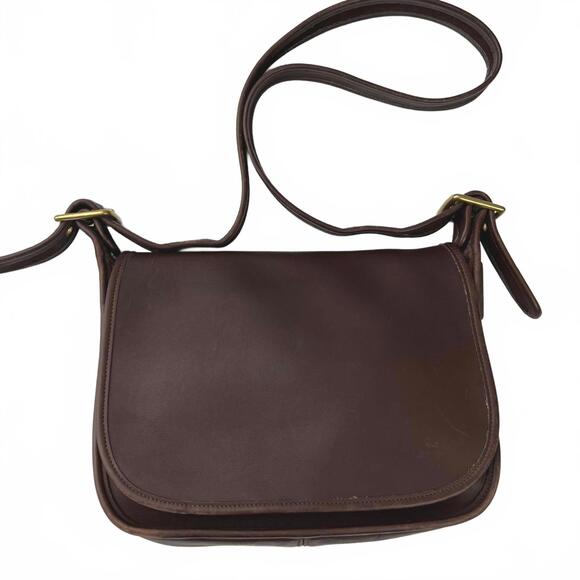 Coach Handbags - Coach Vintage 9951 Legacy Patricia Flap Bag Brown Glovetanned Leather Crossbody